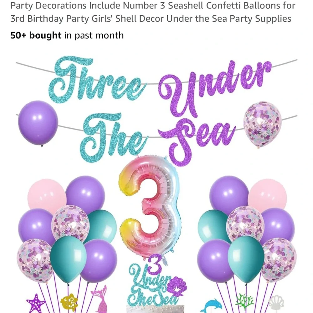 Under the Sea Birthday Party Balloon Set